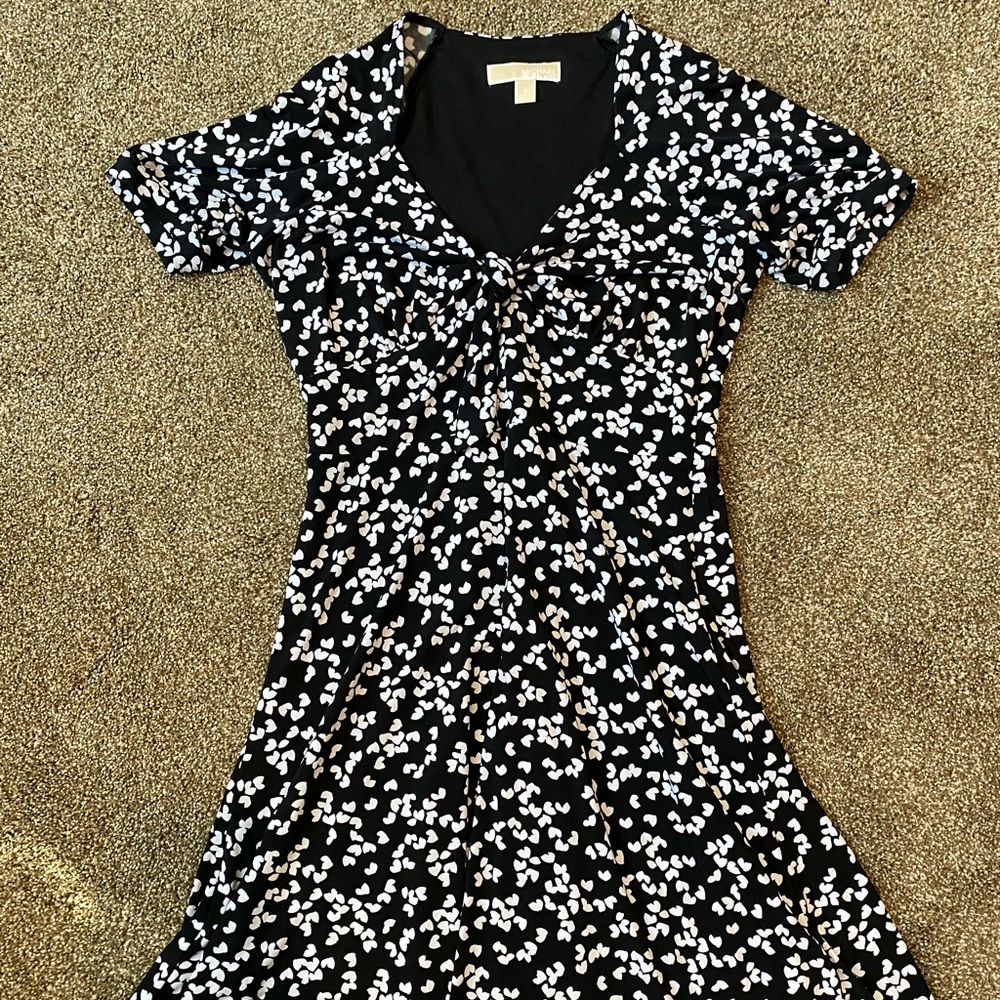 Michael Kors Short Sleeve Petal Print Dress SZ S